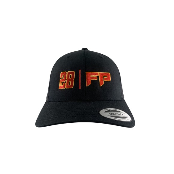 Yupoong Other - Grosjean FP 28 Hat Cap Snap Back Mens One Size Black Yupoong Trucker Mesh Racing